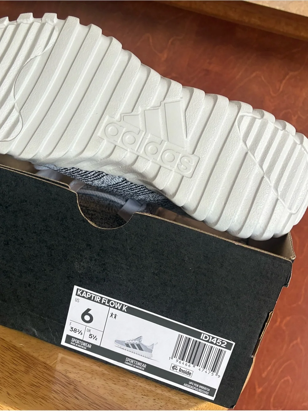 adidas Kids Grey Knit Sneakers